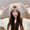 Cartoon Capybara Pullover Hat Kawaii Woolen Hat Fashion Warm Cap  Apparel Accessories