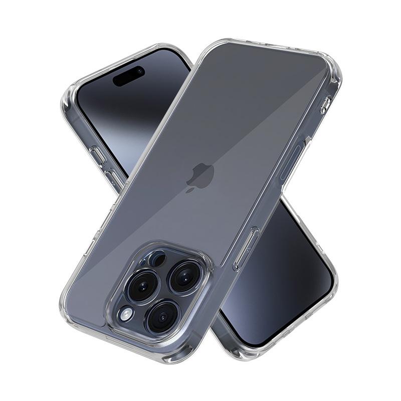 Applicable iPhone 17pro transparent magnetic mobile phone case apple 16/14/15 high transparent pc two-in-one scratch-proof