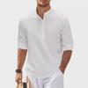 European and American Men's Long-Sleeve Stand-Up Collar Pineapple Check Shirt