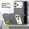 Heavy Duty Armor Shockproof Phone Case for IPhone 17 Air 16E 15 14 13 12 11 Pro Max Plus Strong Defender Invisible Holder Cover