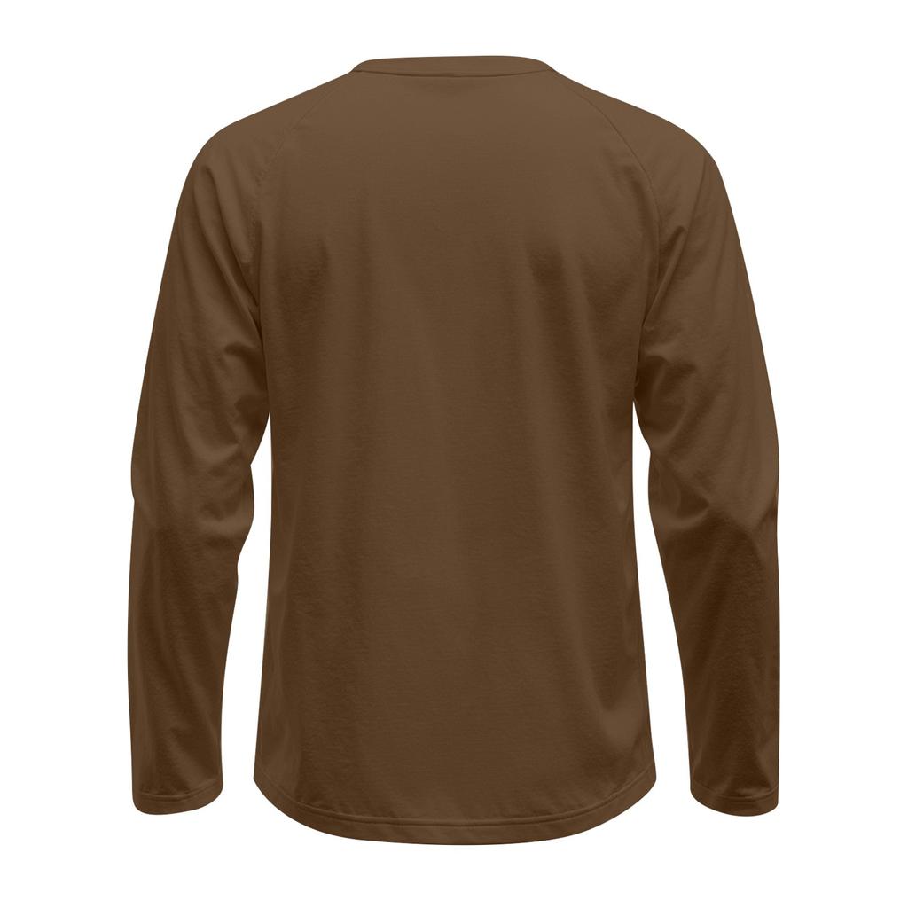 Pánské tričko s dlouhým rukávem a kulatým výstřihem