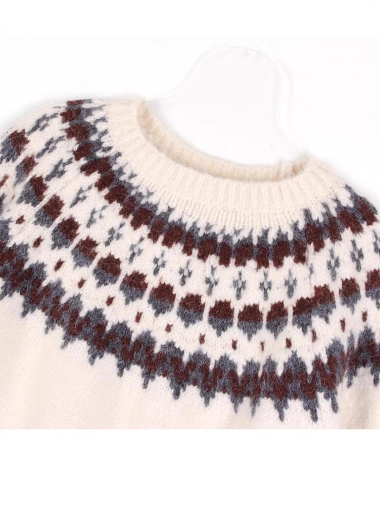 Men's Fair Isle Jacquard Slim Fit Round Neck Sweater - Trendy Autumn/Winter Knitwear