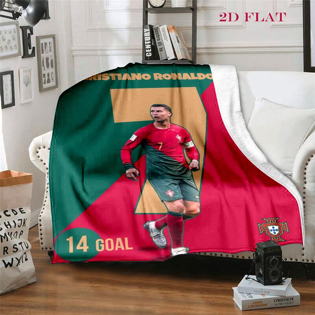 Cristiano Ronaldo: Goal Machine blanket Home Decor Soft and comfortable Office rest blanket Air conditioning blanket Nap Blanket