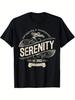 Men's Retro 'Quiet Smuggling Transport' Theme T-shirt Firefly Fans and Science Fiction Enthusiasts Must Have, Classic Version