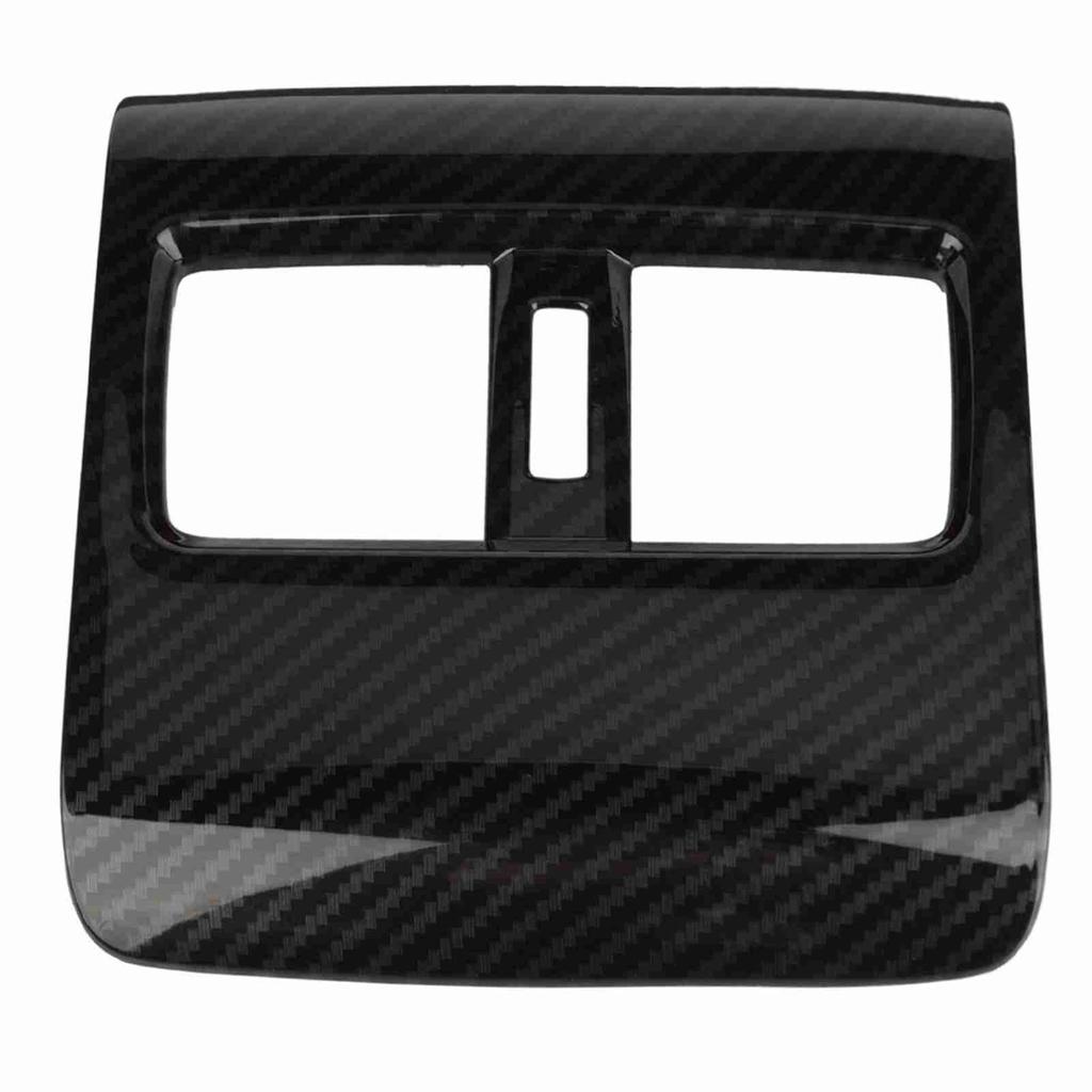 Car Carbon Fiber Style Rear Seat Armrest Box Air Outlet Cover for Honda Accord 2018