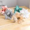 Velvet Cloth Christmas Fake Flower Glitter Xmas Tree Ornaments  Party Supplies