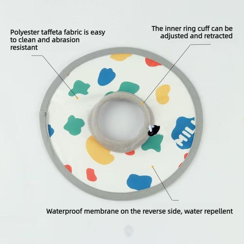 Pet Elizabethan Collar Waterproof Adjustable Post-Surgery Recovery Collar for Cat Dog Protective Prevent Licking Pet Collar
