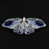 Zircon-encrusted Copper 3D Butterfly Brooch-Fashionable Party & Gift High-end Accessory with Elegant Pin (Model XZ617)