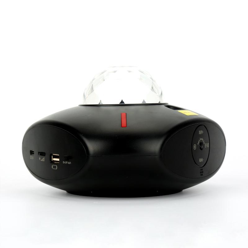 Colorful Starry Sky Magic Projector Wireless USB Remote Control Music Player USB Charging Starry Star LED Night