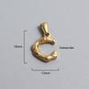 French Bamboo Joint Gold Letter Pendant Necklace - Retro Clavicle Chain Style for Women