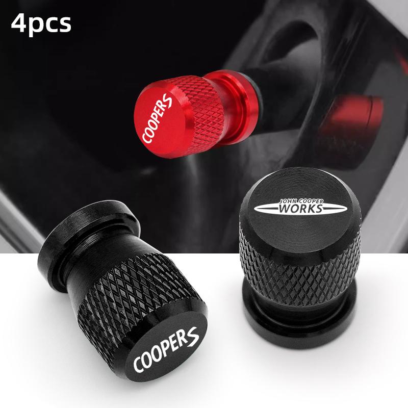 Car Wheel Tire Valve Caps Tyre Stem Covers Airdust Waterproof For MINI Cooper One JCW Countryman Clubman R60 R57 R55 R56 R53 TD1