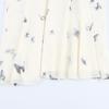 Women's Halter Butterfly Print Pleated Backless Dress