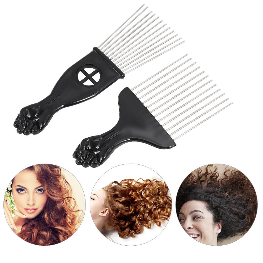 2sht Psihicheskogo Pick Greben Afro Amerikanskih Afro Rascheska Volos Kisti Parikmaherskie Ukladka Instrument Chernyj Kulak Kupit Po Nizkim Cenam V Internet Magazine Joom