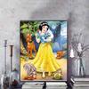Disney Diamond Painting Snow White and The Forest Companions Themed Art Illustration 5D Cross Stitch Hanging Print 5D Puzzle MosaicEmbroideryHomeDecor