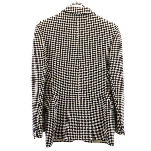 Emporio Armani Made In Italy Wool Tailored Jacket 38 Beige X Black Blazer Women Used