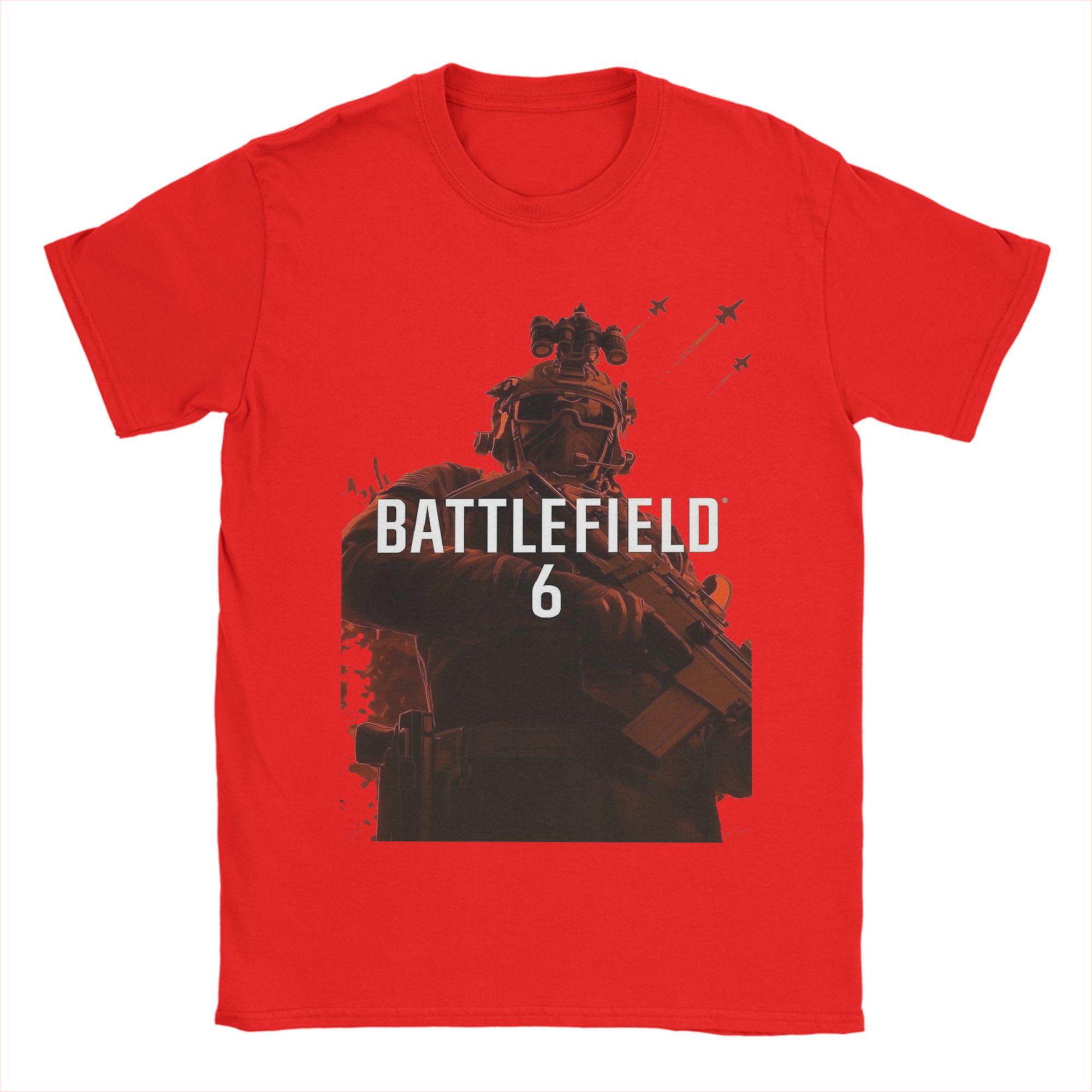 

Забавные футболки с символикой Battlefield 6 (BF6) для мужчин и женщин, 100% хлопок, с графическим принтом. S