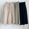 New Arrivals Open Run Women Big Size Wide Fit Ribbon Banding Culottes Pants