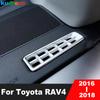 Car Front Upper Air Condition Vent Outlet Cover Trim For Toyota RAV4 RAV 4 2016 2017 2018 Matte Interior Mouldings Accessories