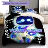 ASTRO BOT Custom Name Pattern Bedding,Quilt Set Quilt Cover Pillowcase Home Birthday Gift(1 * Duvet Cover + 2 * Pillowcase, Without Core)