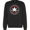 Converse Chuck Patch Stand Fit Core Crew Sweatshirt Unisex Black 10025472-A01