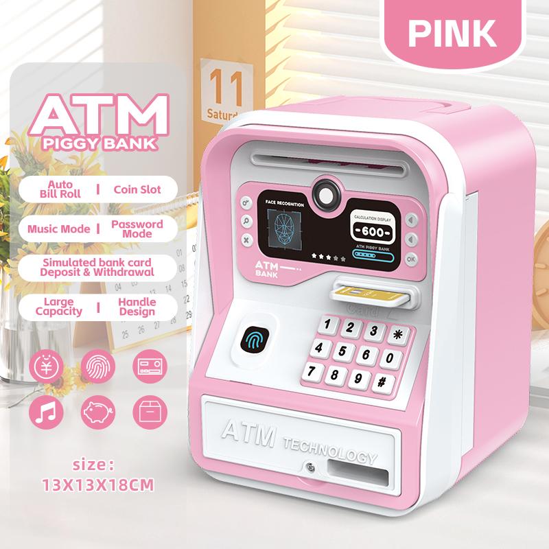 Simulated ATM Password Piggy Bank, Creative Kids Toy, Holiday Gift, Learning To Save, Learning Financial ManagementHoliday Toy
