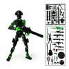 3D Printed Full Body Mechanical Action Figures Multi-Jointed Movable with Accessories Hand Painted Desk Decor Toy