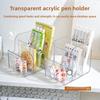 Transparent Multi-compartment Pen Holder, Simple Large-capacity Storage Rack, Multi-functional Office Desktop Storage Box