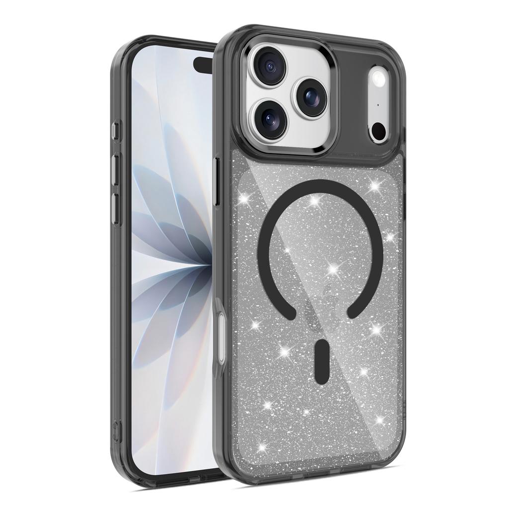 Applicable to Apple 11promax mobile phone case 11 glitter 11 translucent 11 wireless magnetic charging anti-drop protective case