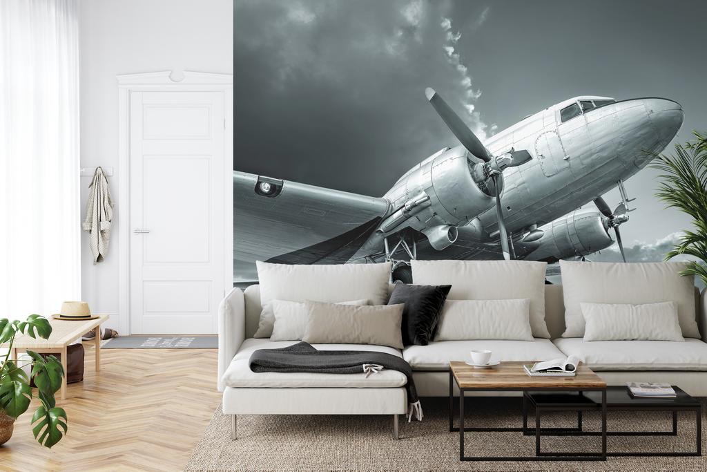 Photomural Propeller Airplane Self-Adhesive Mural 90x60