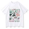 Wicked Tshirt Female Graphic Y2k Colorful Pastel Gothic Korean Clothes Shirt Punk Breathable Colorful 2000s Grunge Classic Tops