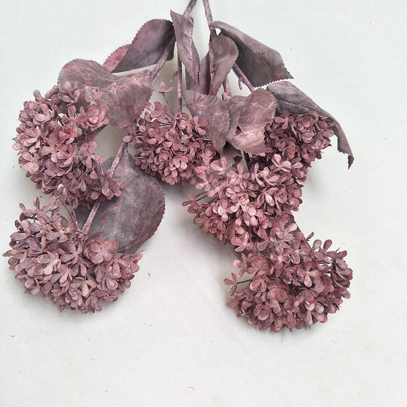 Artificial Snowball Hydrangea Stems Multibranch For Wedding Home Decor Gift