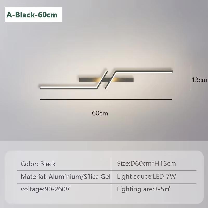 

Светодиодный настенный светильник Длинный настенный бра Домашний декор Свет Гостиная Спальня Минималистичный настенный светильник Прикроватный фон Внутреннее освещение Warm white-No RC