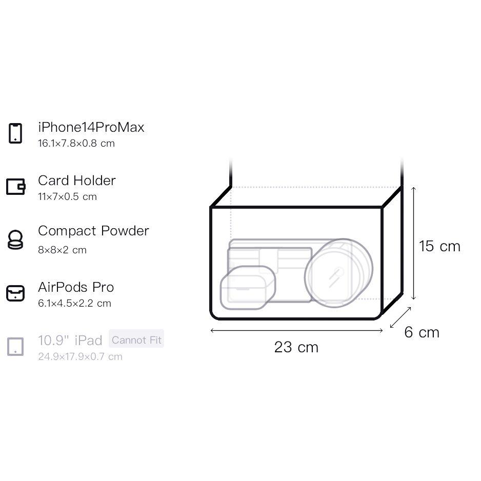 FILA Solid Color Commuter Fashion Synthetic Leather Underarm Bag Shoulder Bag Crossbody Bag Mini Women bags Black F13W237163F-BK