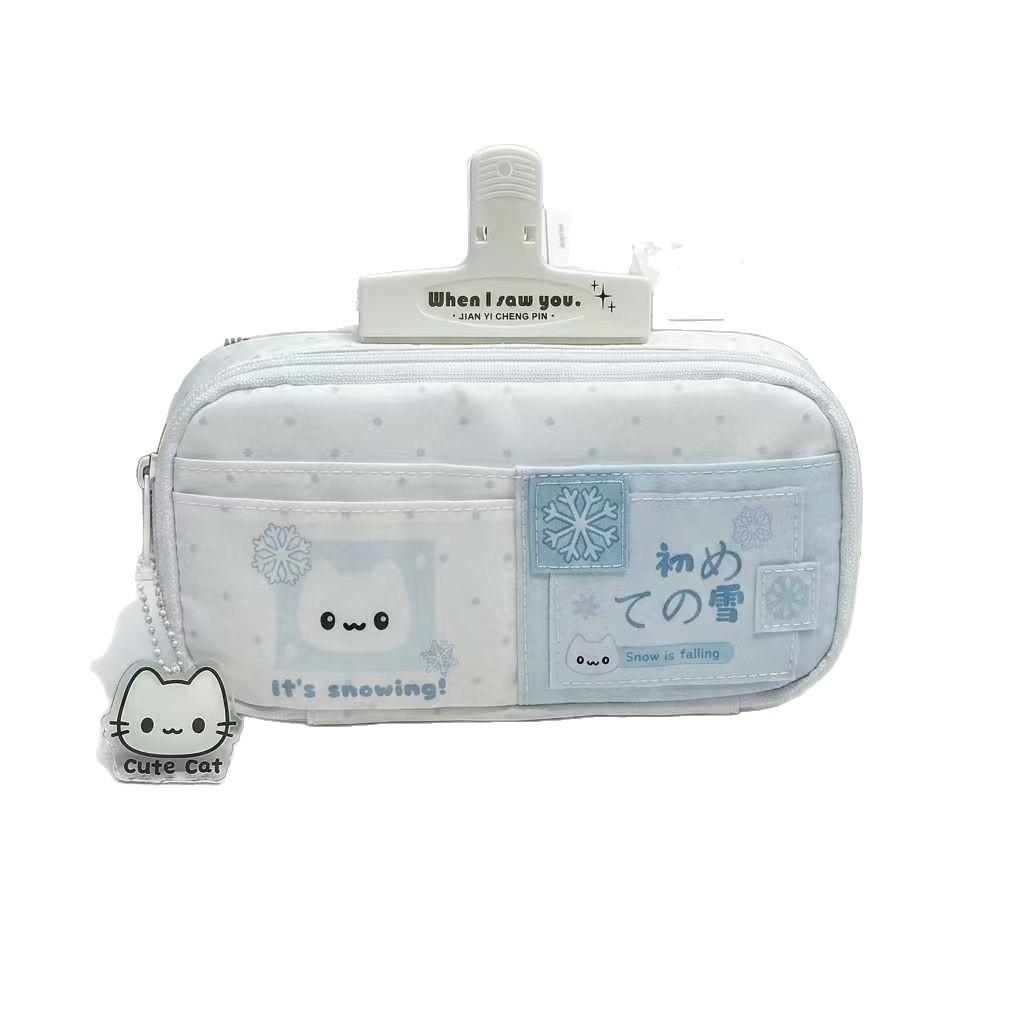 Cat Pencil Case With Large Capacity For Students And Office Use