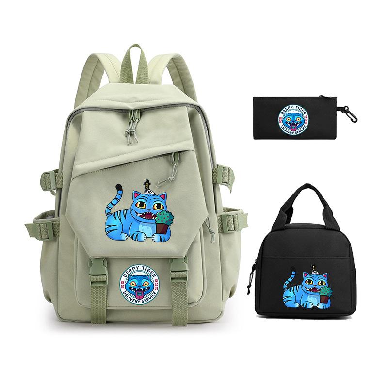 Demon Hunter Girl Group has the same peripheral cartoon printing children's backpack lightweight primary and secondary school schoolbag