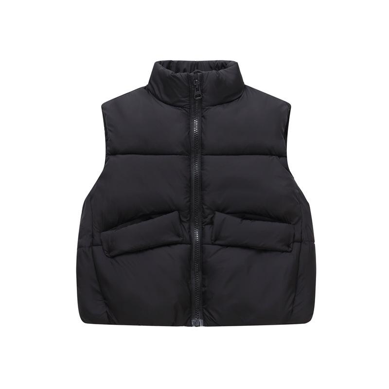 Kids' Winter Autumn Unisex Warm Down Cotton Vest - Korean Style, Thickened, Stylish