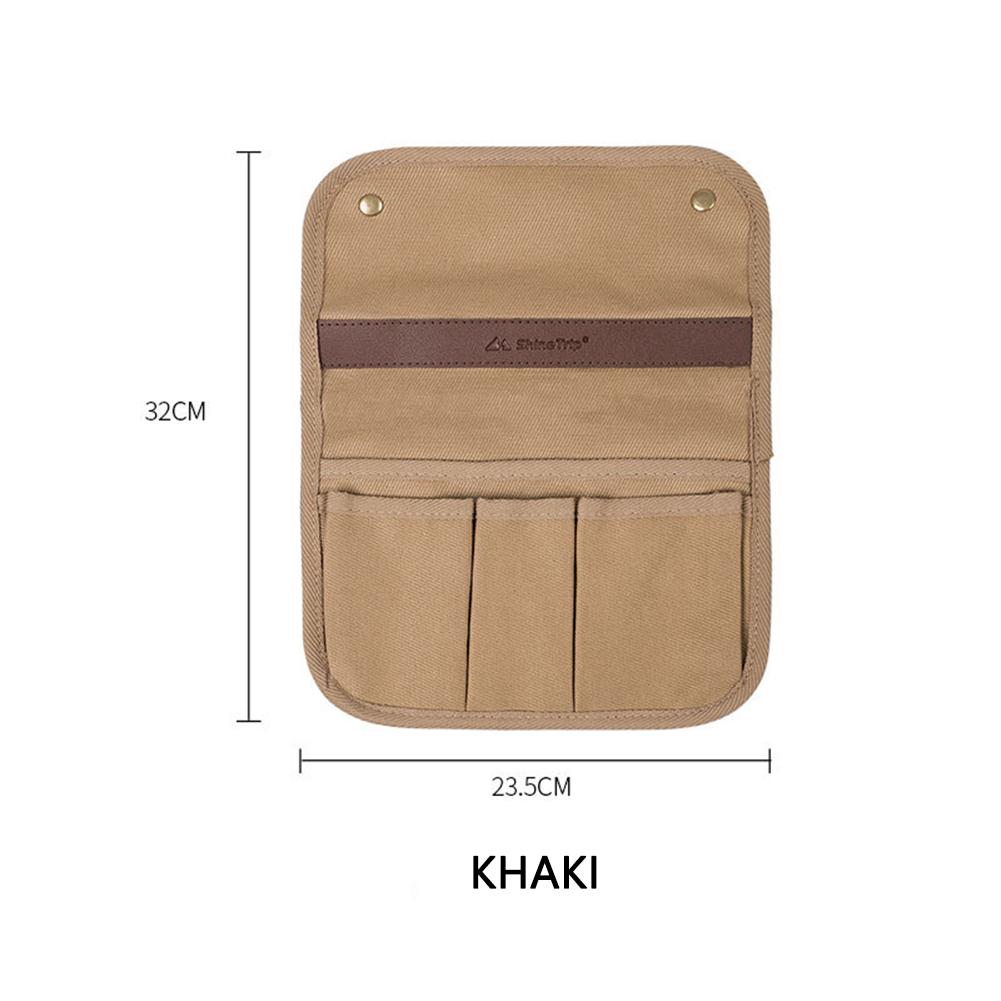 Camping Chair Armrest Storage Bag Multifunctional Chair Armrest Organizer Canvas Couch Arm Organizer Portable for Outdoor Travel