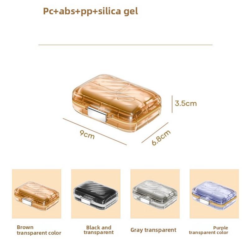 Portable Weekly Pill Box Waterproof And Moisture-Resistant Food-Grade Material 7-Compartment Storage Box Travel Pill Organizer