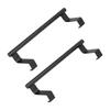 2 PCS Stainless Steel Towel Bar Black Over Door Towel Rack  Home Dorm Hotel Apartment