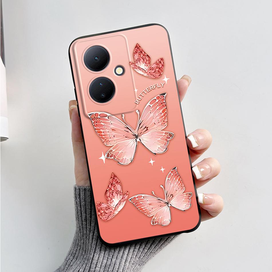 For Vivo V29 Lite 5G Case VIVOY78 Y 78 6.78'' Soft Cartoon Bear Frog Silicone Back Covers For Vivo Y78+ V29 Lite 5G Phone Cases