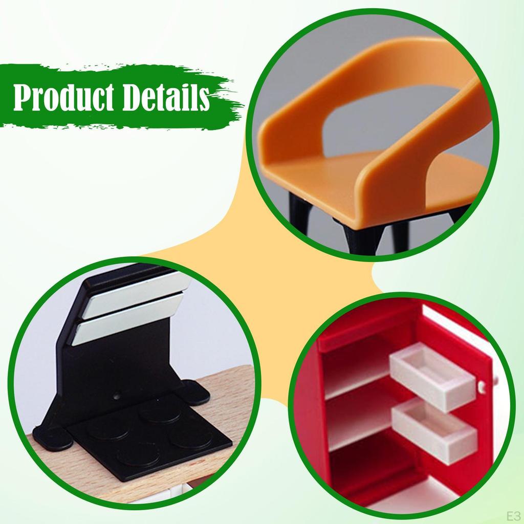 Dollhouse Furniture Set Decor Hobby Crafts,Scene Props,DIY Miniature