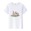 Kawaii Clothes Y2K Tshirt Plus Size Tops Unisex Cartoon Bambi Thumper Graphic T-shirt Summer Blouses White Tees