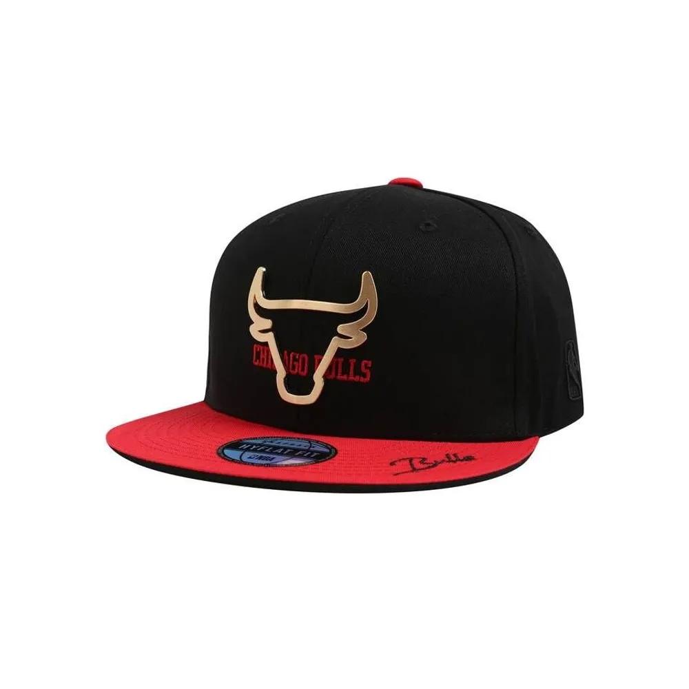 Chicago Bulls Artwork Point Hard Snapback (N255AP614P) Black (19)