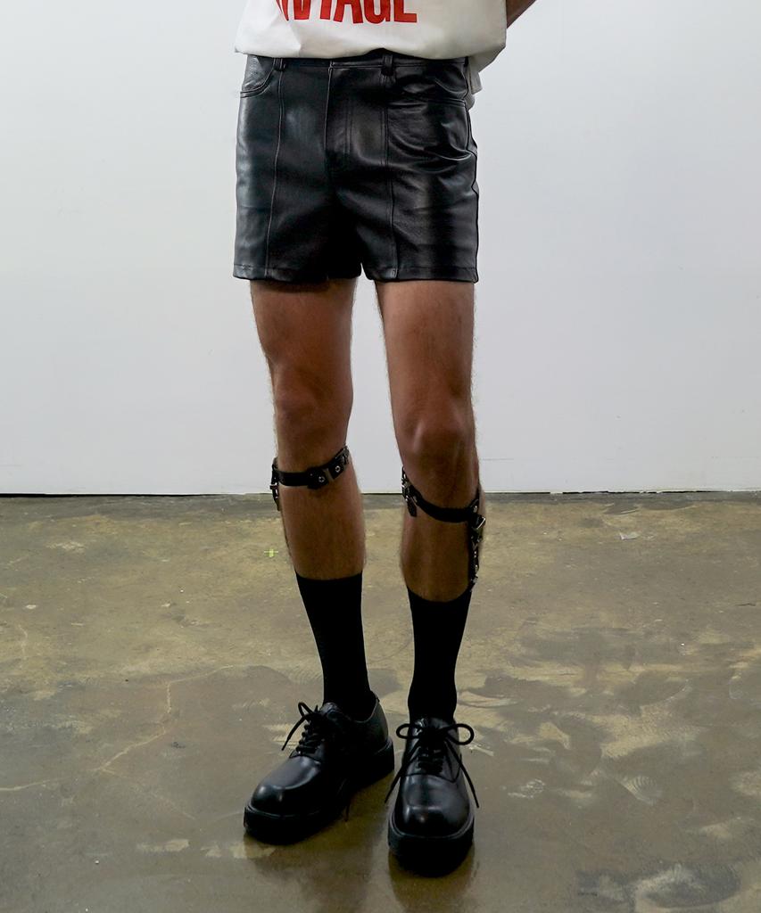 UNTAGE Leather Shorts_Uth-Fp35