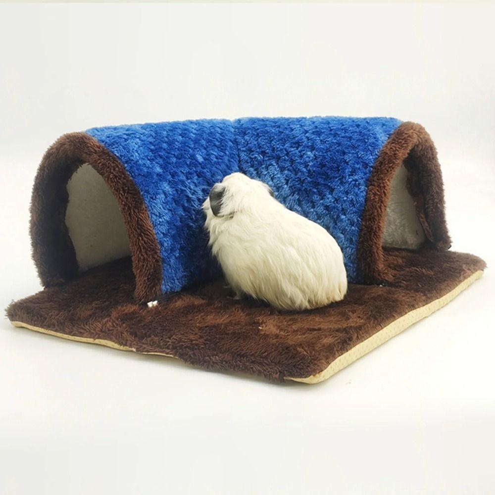 Removable Mat Guinea Pig Hideout Breathable Hamsters Playing Playground Pets Cave Tubes Kitten