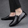 Fashion All-match Walking Men's Shoes High-end Handmade Genuine Leather Men Loafers Italian Flats Luxury Brand Light Mens Casual Shoes