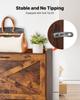 Shoe Cabinet with 2 Flip Drawers, Farmhouse Shoes Storage Cabinet with Metal Legs and Anti-Tipping Device, Freestanding Shoe Organizer Ideal for