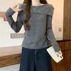Autumn New Popular One Shoulder T-shirt Women Long-sleeved Top Bottoming Shirt Tees