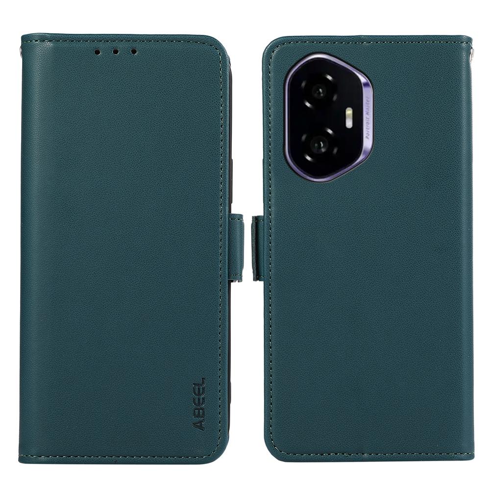 ABEEL For Honor 400 5G (Global) Case Leather Phone Cover with RFID Blocking Wallet