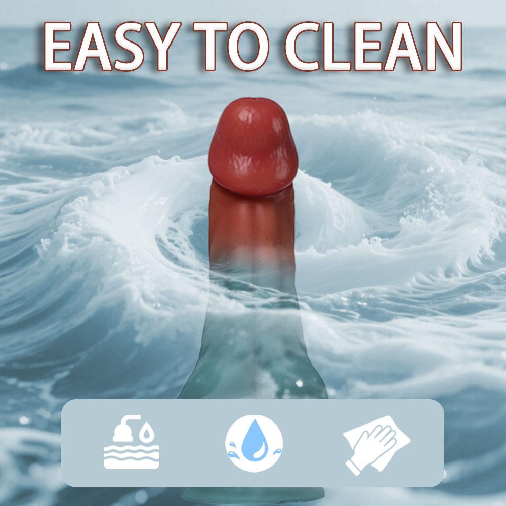 Abs Realistic Dildo for Men, Lifelike Liquid Silicone Male Masturbator, Flexible and Soft Adult Sex Toy for Gays and Couples